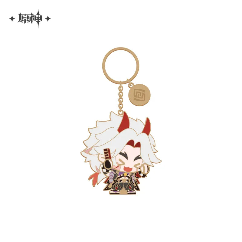 miHoYo Genshin Impact Chibi Characters Metalic Keychain-Shogun-miHoYo-Ace Cards & Collectibles