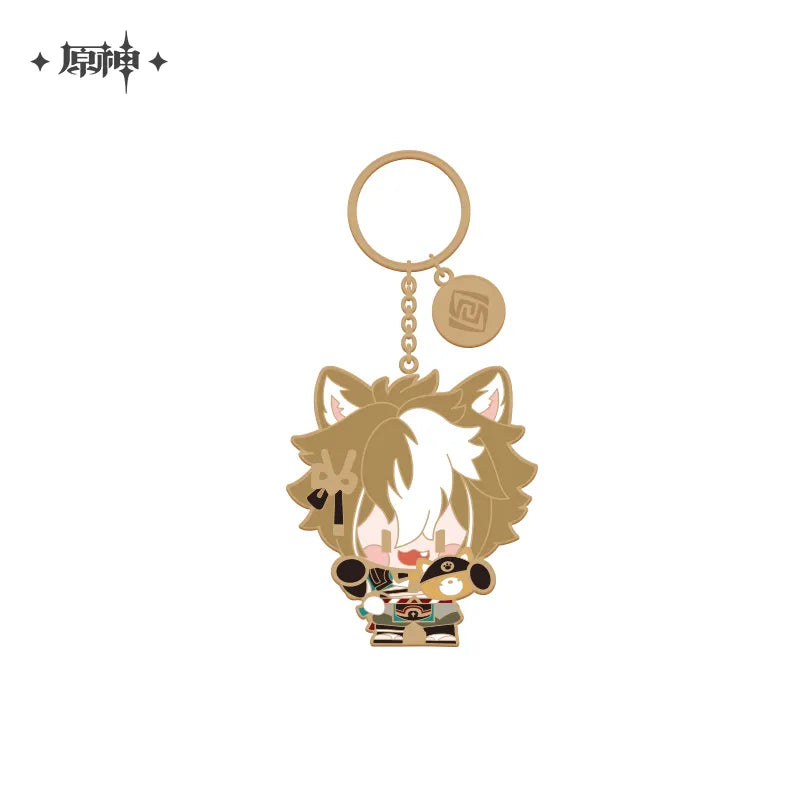 miHoYo Genshin Impact Chibi Characters Metalic Keychain-Shogun-miHoYo-Ace Cards & Collectibles