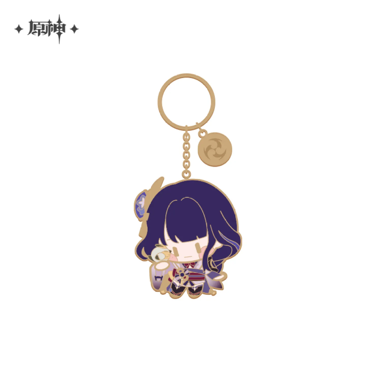 miHoYo Genshin Impact Chibi Characters Metalic Keychain-Shogun-miHoYo-Ace Cards & Collectibles