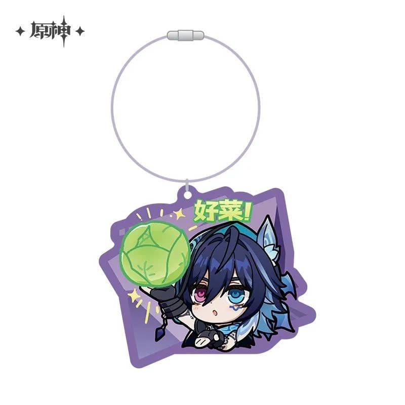 miHoYo Genshin Impact Chibi Expression Sticker Acrylic Keychain: Natlan-Ororon-miHoYo-Ace Cards & Collectibles