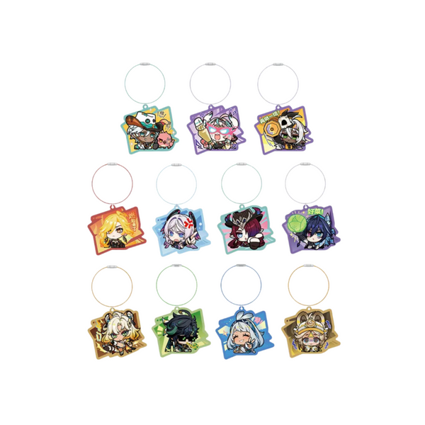 miHoYo Genshin Impact Chibi Expression Sticker Acrylic Keychain: Natlan-Ororon-miHoYo-Ace Cards & Collectibles
