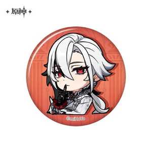 miHoYo Genshin Impact Chibi Expression Sticker Badge: Fatui-Arlecchino-miHoYo-Ace Cards & Collectibles