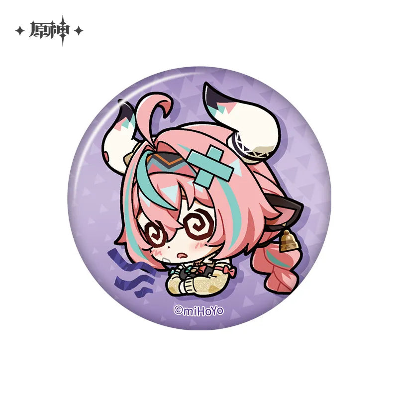 miHoYo Genshin Impact Chibi Expression Sticker Badge: Natlan-Varesa-miHoYo-Ace Cards & Collectibles