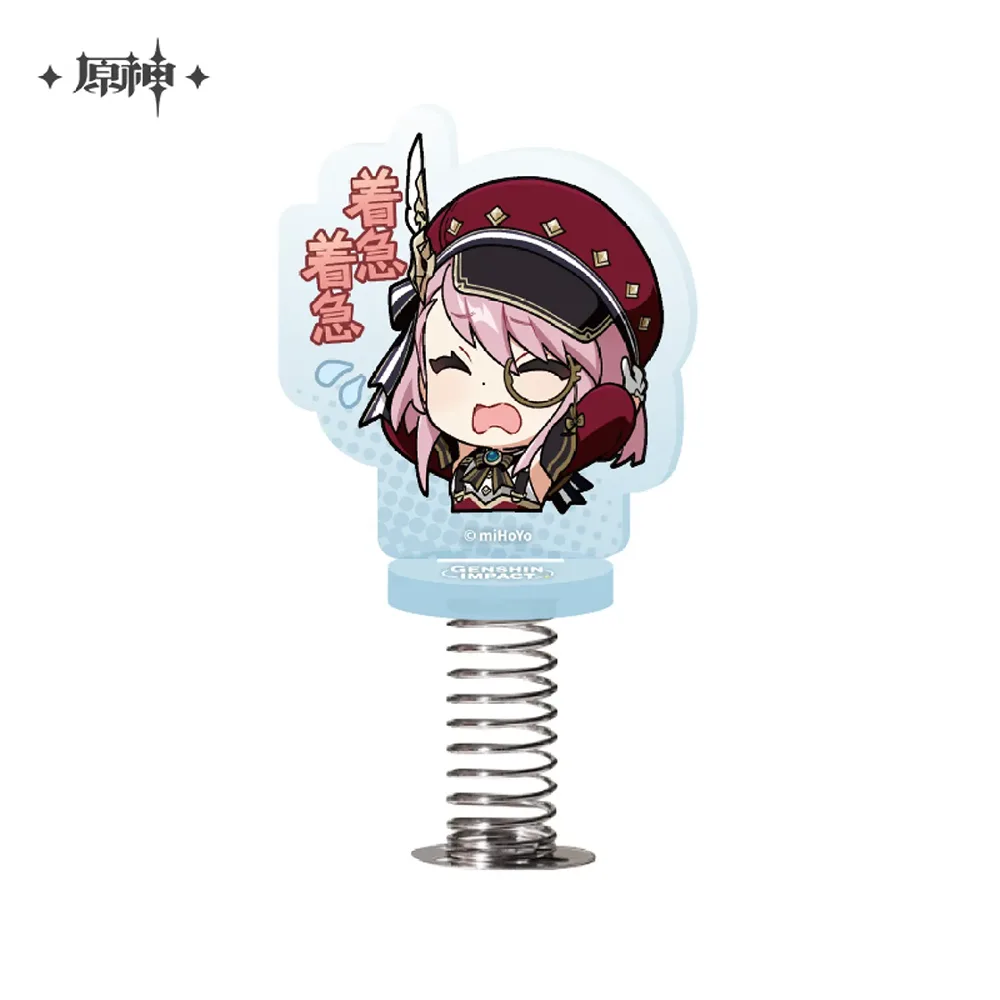 miHoYo Genshin Impact Chibi Fontaine Character Expression Shaking Acrylic Stand-Charlotte-miHoYo-Ace Cards &amp; Collectibles