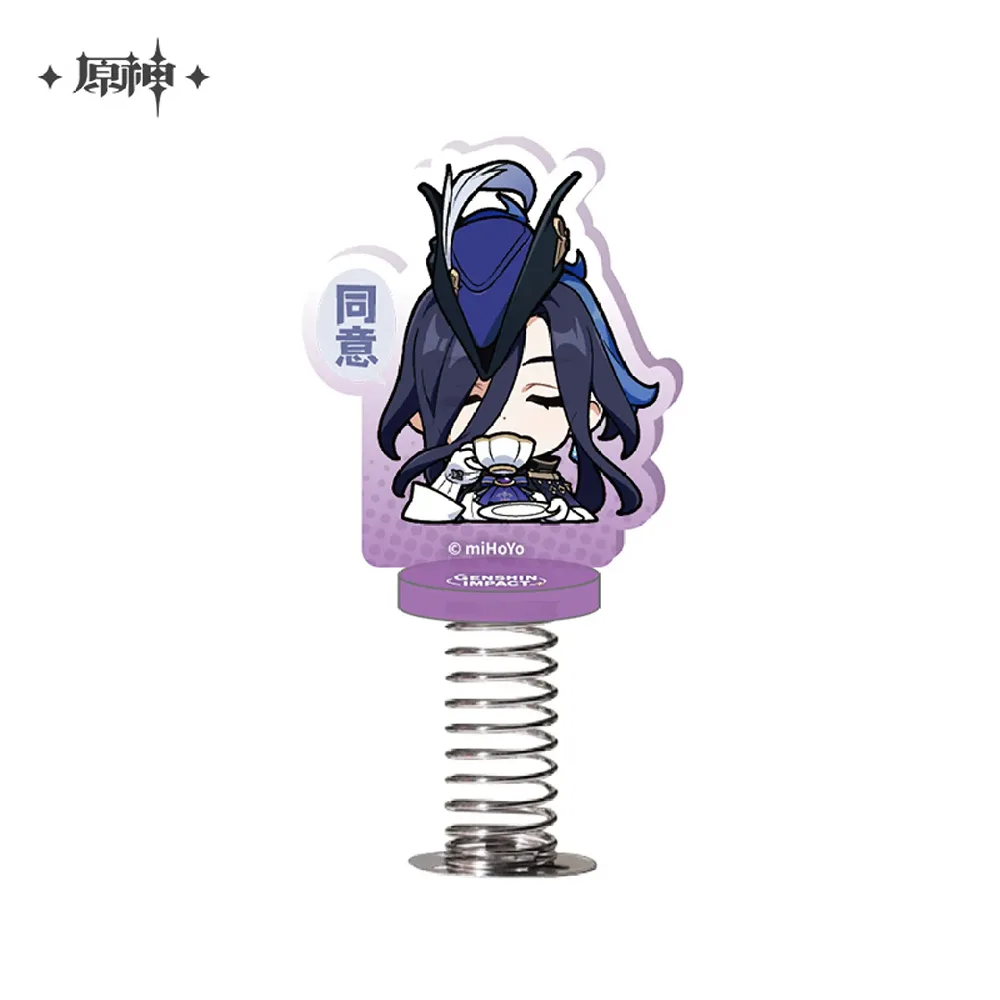miHoYo Genshin Impact Chibi Fontaine Character Expression Shaking Acrylic Stand-Sigewinne-miHoYo-Ace Cards & Collectibles
