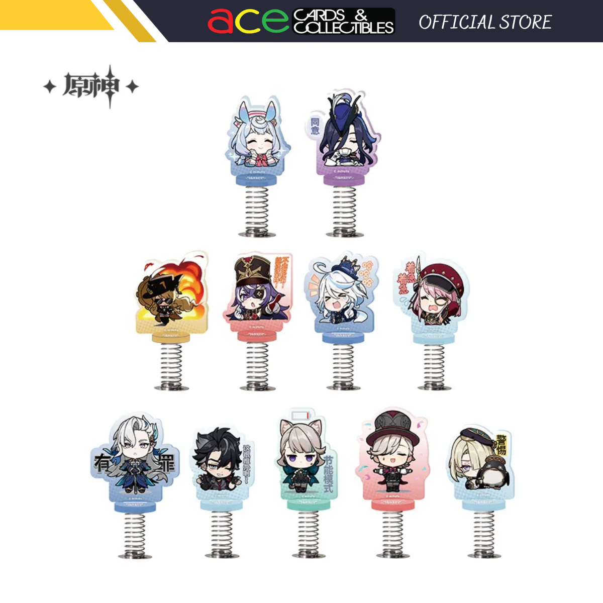 miHoYo Genshin Impact Chibi Fontaine Character Expression Shaking Acrylic Stand-Sigewinne-miHoYo-Ace Cards & Collectibles