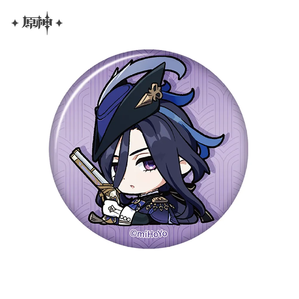 miHoYo Genshin Impact Chibi Fontaine Character Expression Sticker Badge-Clorinde-miHoYo-Ace Cards &amp; Collectibles