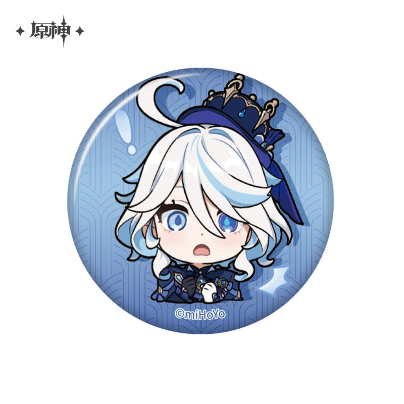miHoYo Genshin Impact Chibi Fontaine Character Expression Sticker Badge-Navia-miHoYo-Ace Cards & Collectibles