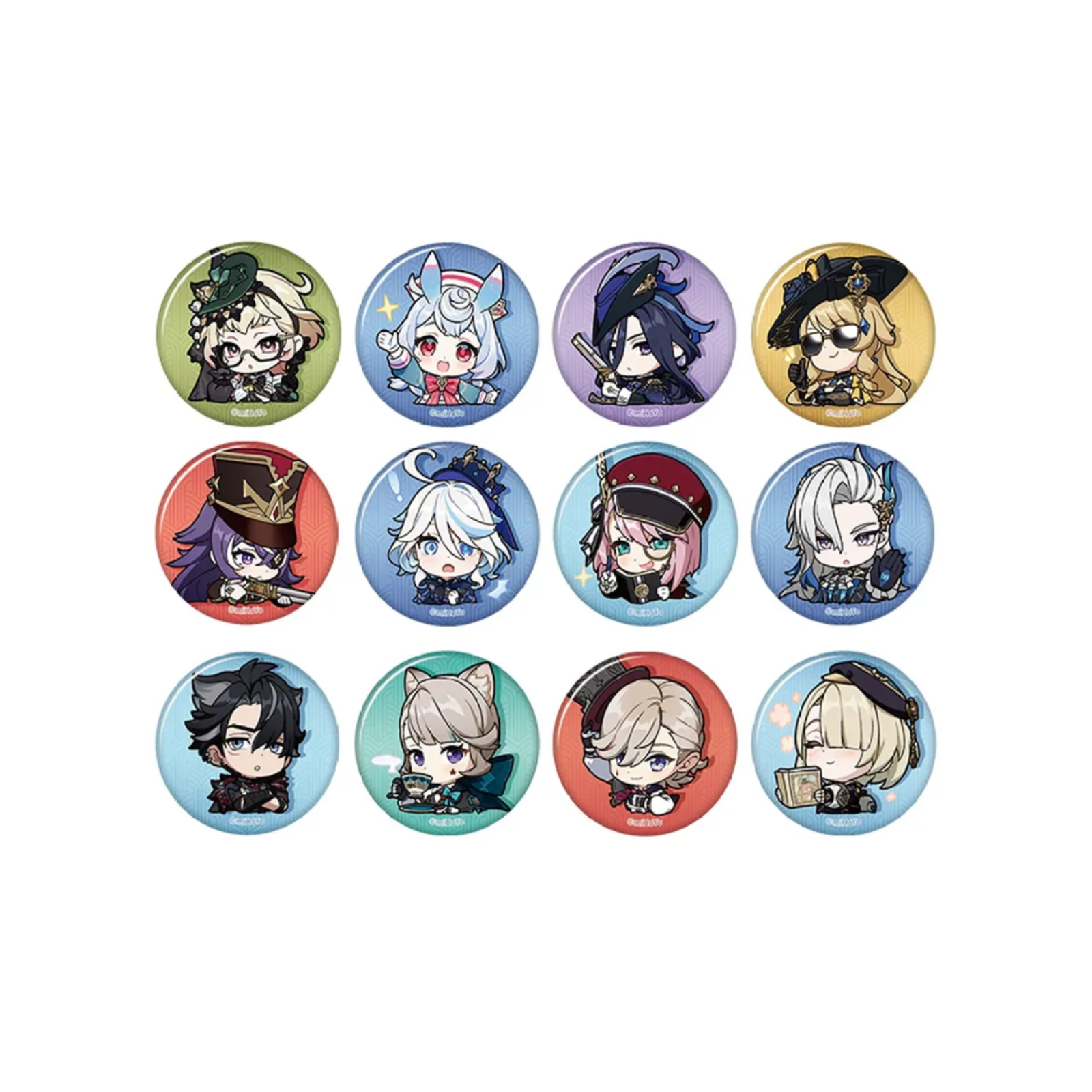 miHoYo Genshin Impact Chibi Fontaine Character Expression Sticker Badge-Navia-miHoYo-Ace Cards & Collectibles