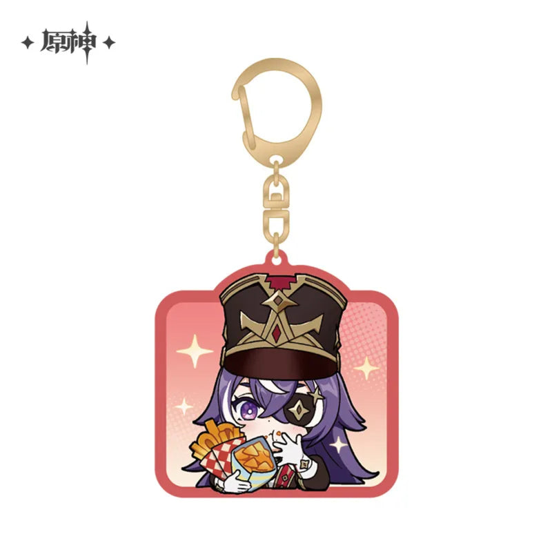 miHoYo Genshin Impact Chibi Fontaine Character Expression Sticker Keychain-Chevreuse-miHoYo-Ace Cards &amp; Collectibles