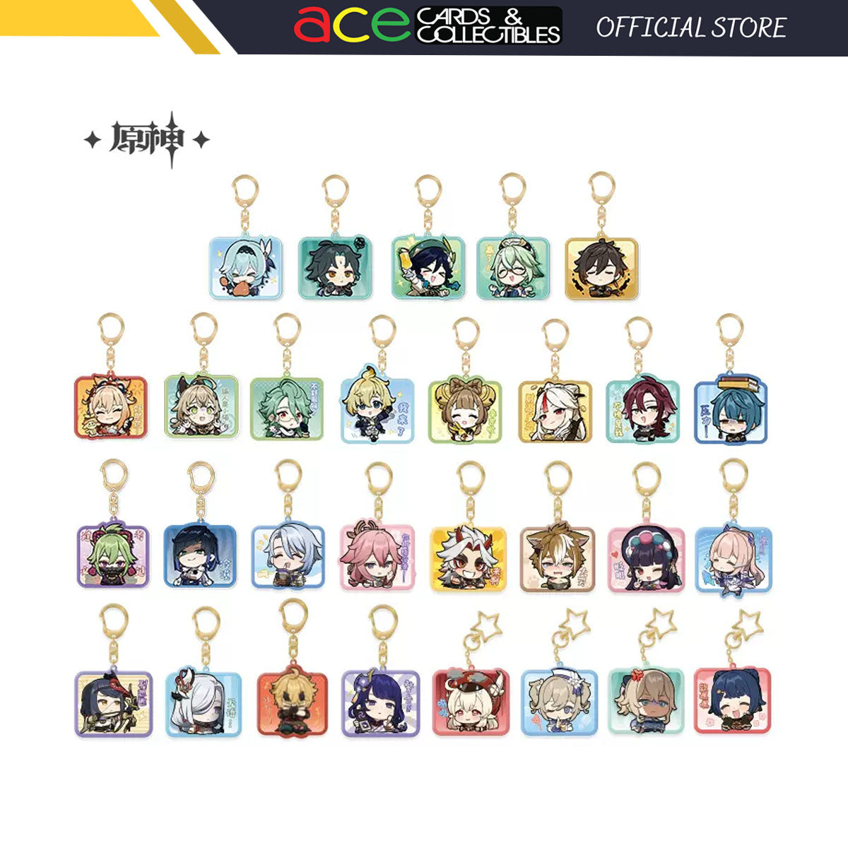 miHoYo Genshin Impact Chibi Stickers Acrylic Keychain Series Vol.2-Yao Yao-miHoYo-Ace Cards & Collectibles