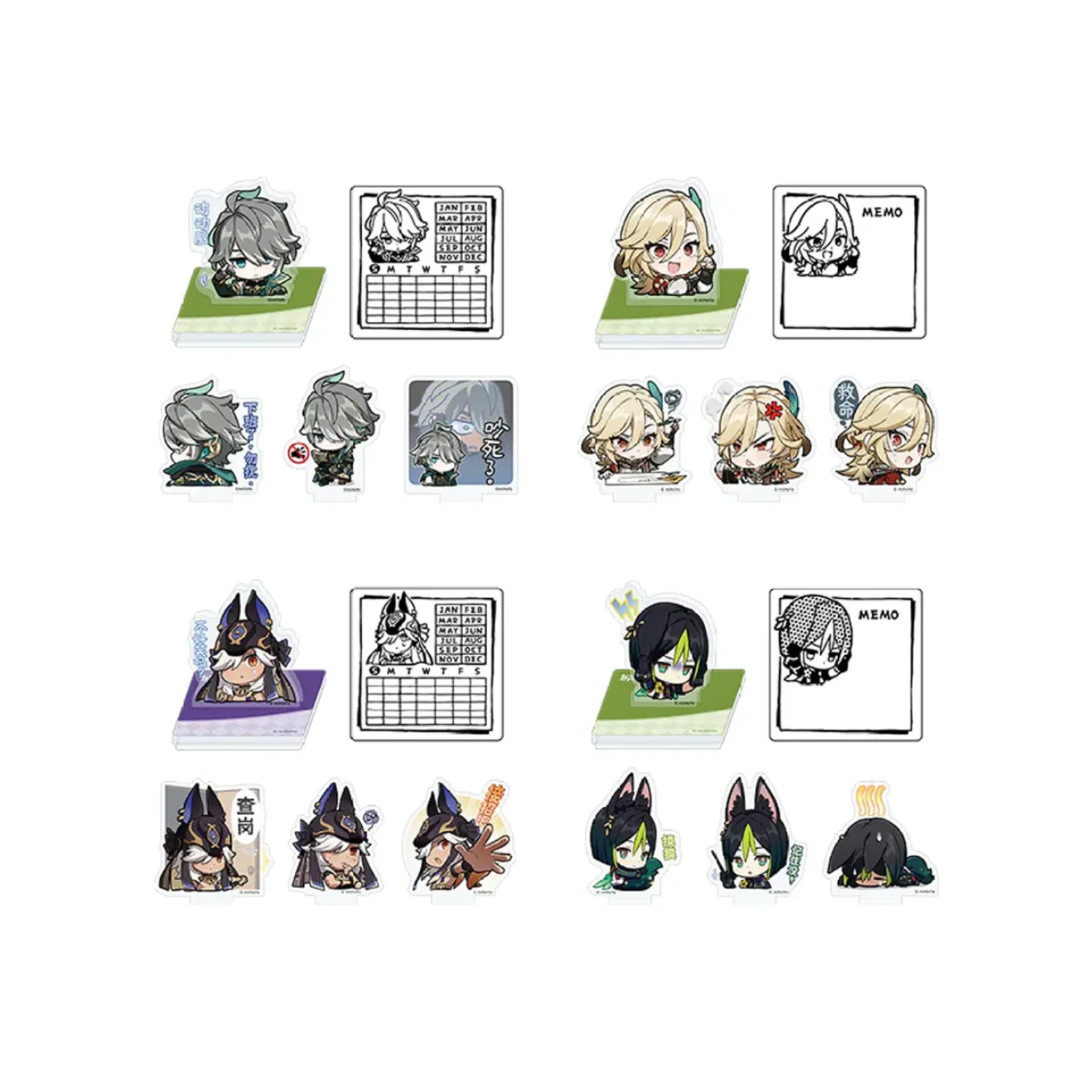 miHoYo Genshin Impact Chibi Sumeru Character Expression Sticker Stamp-Alhaitham-miHoYo-Ace Cards & Collectibles