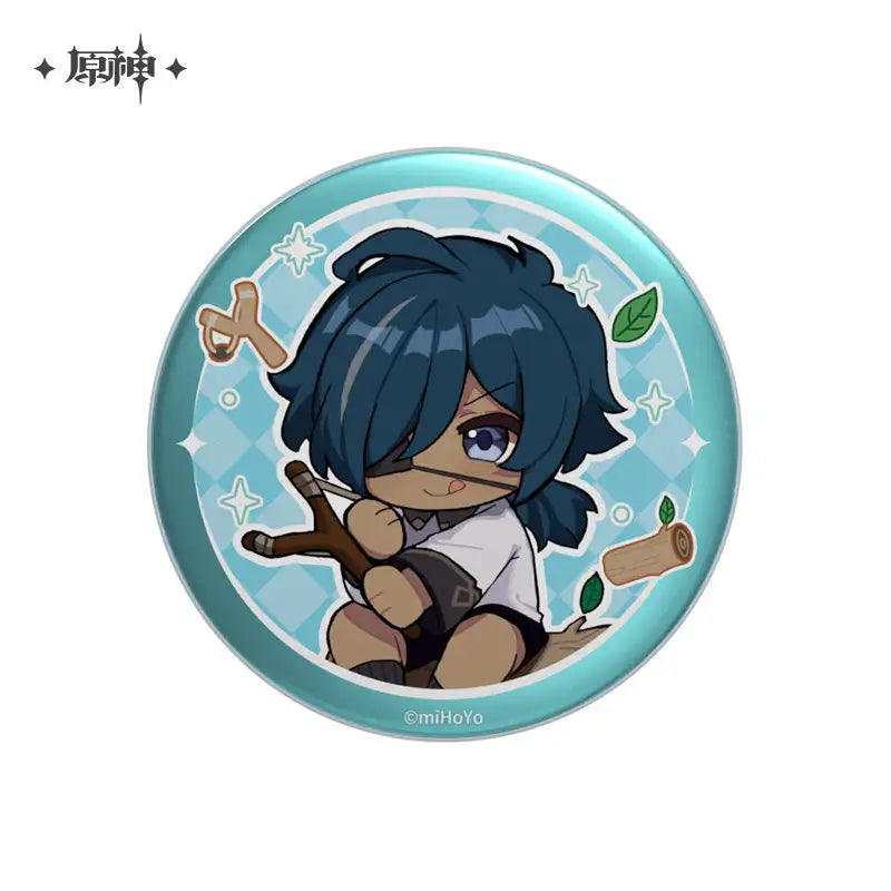 miHoYo Genshin Impact Childhood Dreams Chibi Character Badge-Ganyu-miHoYo-Ace Cards &amp; Collectibles