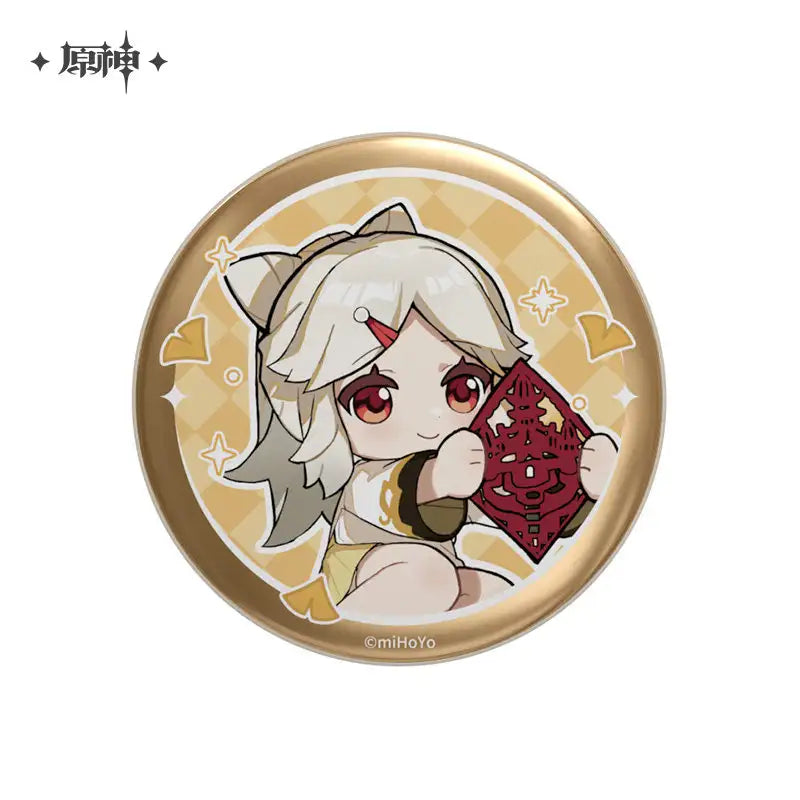 miHoYo Genshin Impact Childhood Dreams Chibi Character Badge-Ganyu-miHoYo-Ace Cards &amp; Collectibles