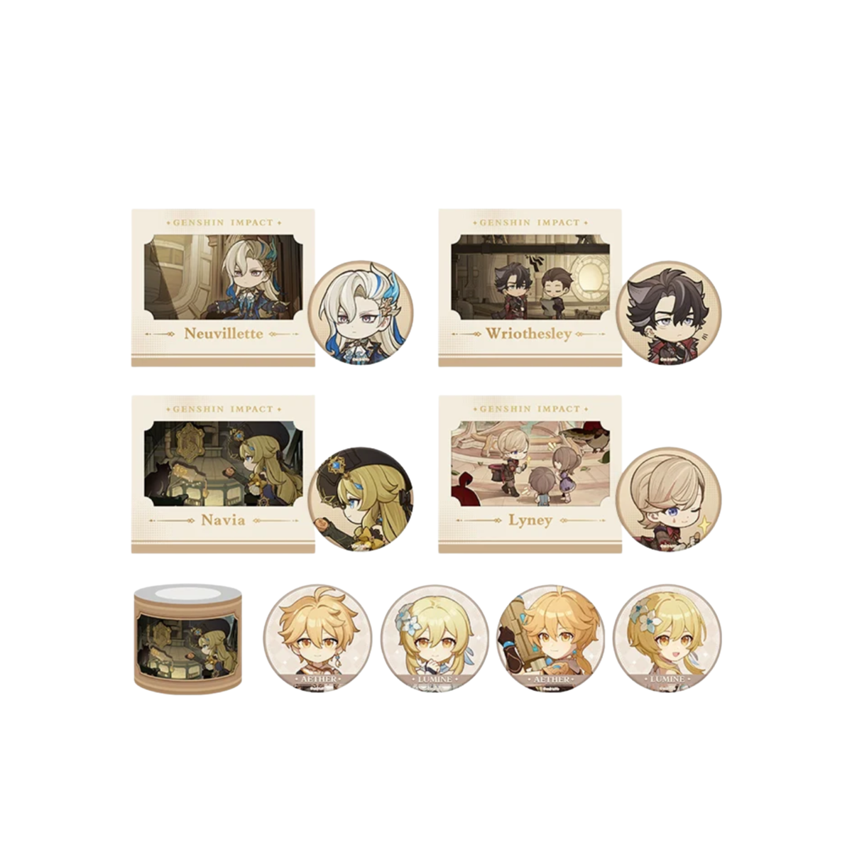 miHoYo Genshin Impact Cleaning Machine! Series Merchandise-Aether Badge (A)-miHoYo-Ace Cards & Collectibles