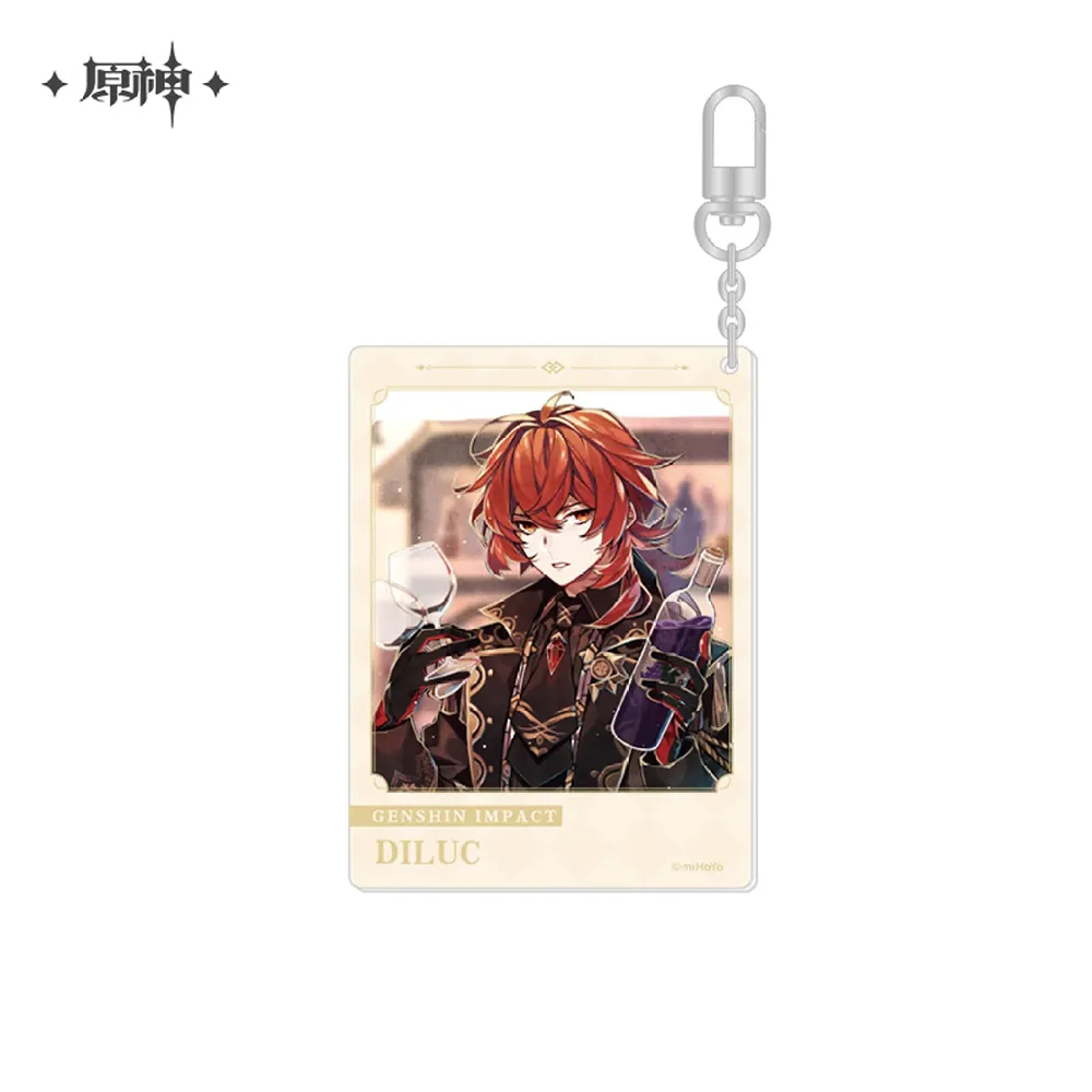 miHoYo Genshin Impact Day Of Destiny Acrylic Keychain-Diluc(2021)-miHoYo-Ace Cards &amp; Collectibles