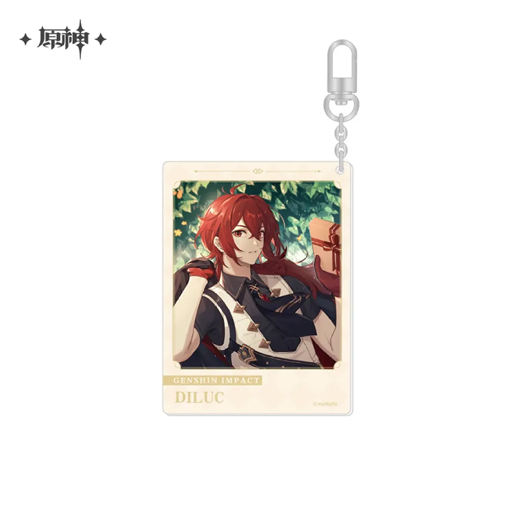 miHoYo Genshin Impact Day Of Destiny Acrylic Keychain-Diluc(2022)-miHoYo-Ace Cards &amp; Collectibles