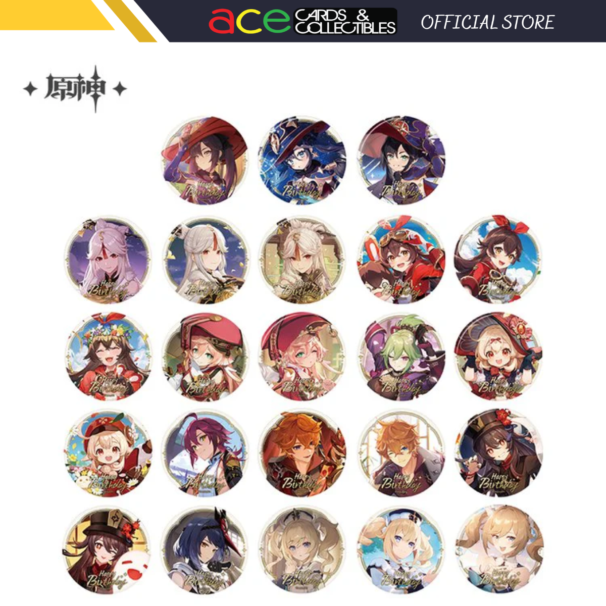 miHoYo Genshin Impact "Day of Destiny" Series Characters Badge Vol. 3-Mona (2022)-miHoYo-Ace Cards & Collectibles