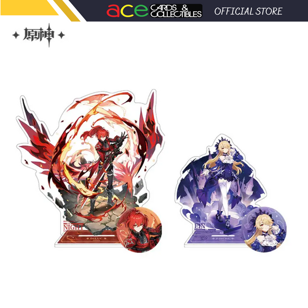 miHoYo -Genshin Impact- Diluc & Fischl Summer Fantasia Badge/Stand-Diluc Acrylic-miHoYo-Ace Cards & Collectibles