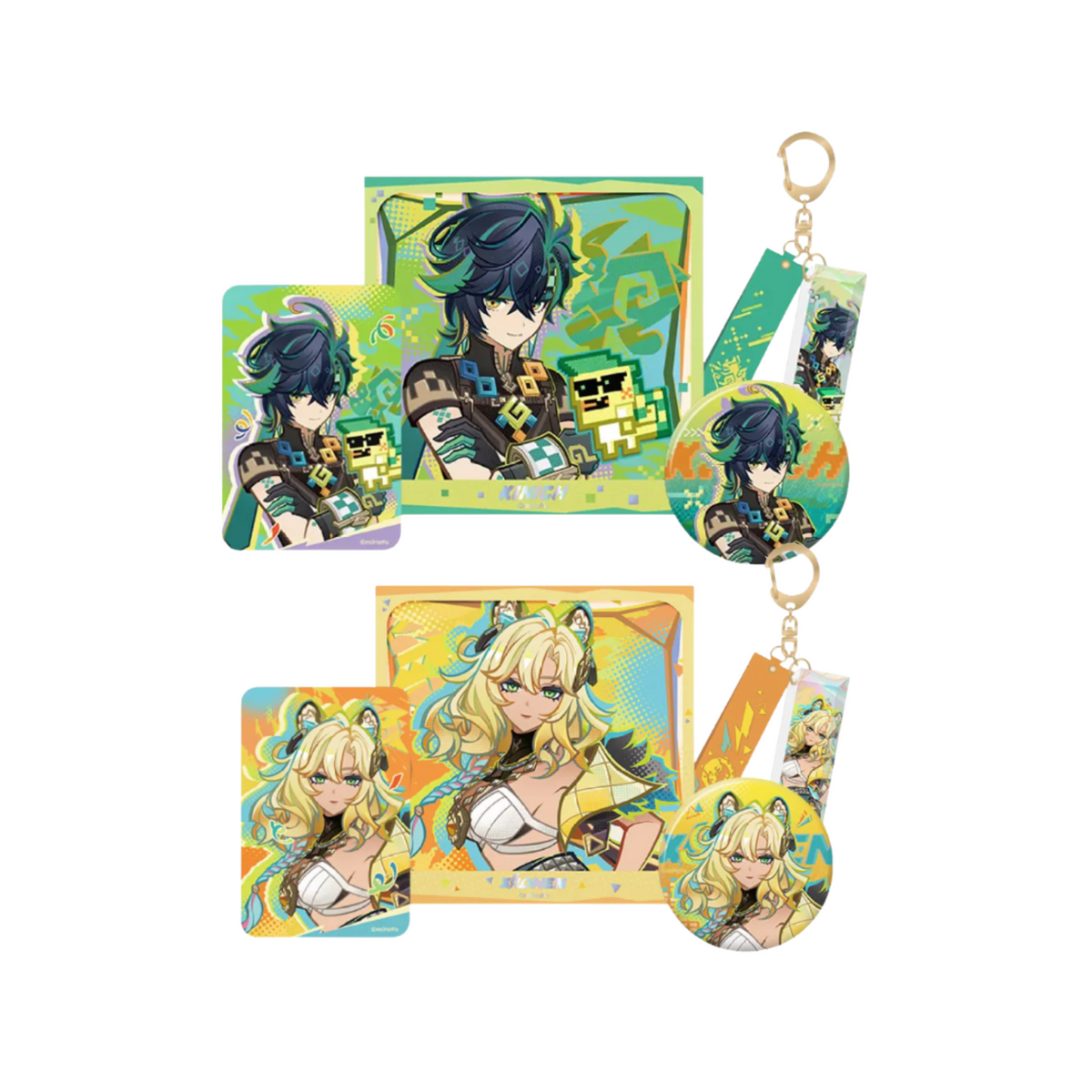miHoYo Genshin Impact "Emblem of Steadfast Valor Kinich & Xilonen" Merchandise-Kinich-B-miHoYo-Ace Cards & Collectibles