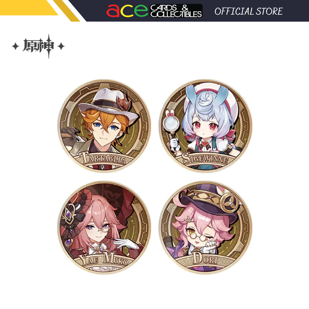 miHoYo Genshin Impact ☆ FES 2024 Character Badge-Yae Miko-miHoYo-Ace Cards & Collectibles