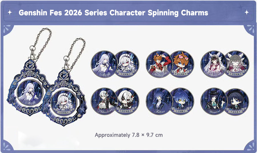 miHoYo Genshin Impact FES 2026 Themed Rotating Acrylic Pendant-Skirk-miHoYo-Ace Cards & Collectibles