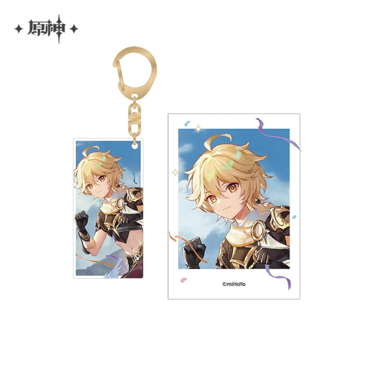 miHoYo Genshin Impact FES2023 Polaroid &amp; Acrylic Keychain Set (1st Anniversary)-Aether-miHoYo-Ace Cards &amp; Collectibles