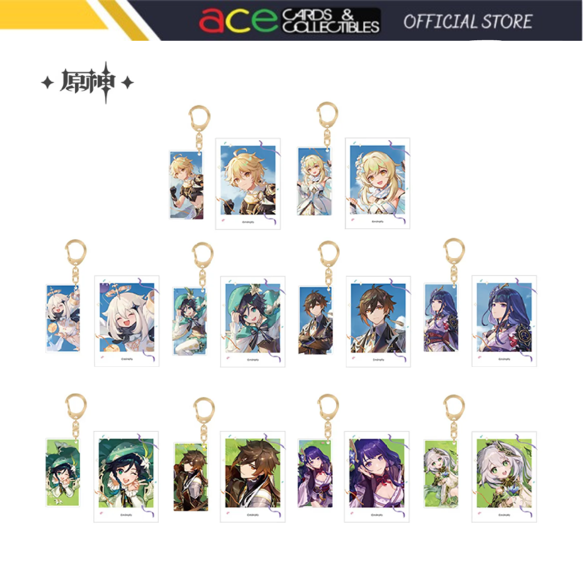miHoYo Genshin Impact FES2023 Polaroid & Acrylic Keychain Set (1st Anniversary)-Raiden Shogun-miHoYo-Ace Cards & Collectibles