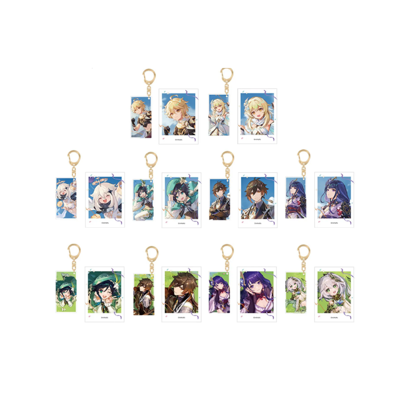 miHoYo Genshin Impact FES2023 Polaroid & Acrylic Keychain Set (1st Anniversary)-Raiden Shogun-miHoYo-Ace Cards & Collectibles