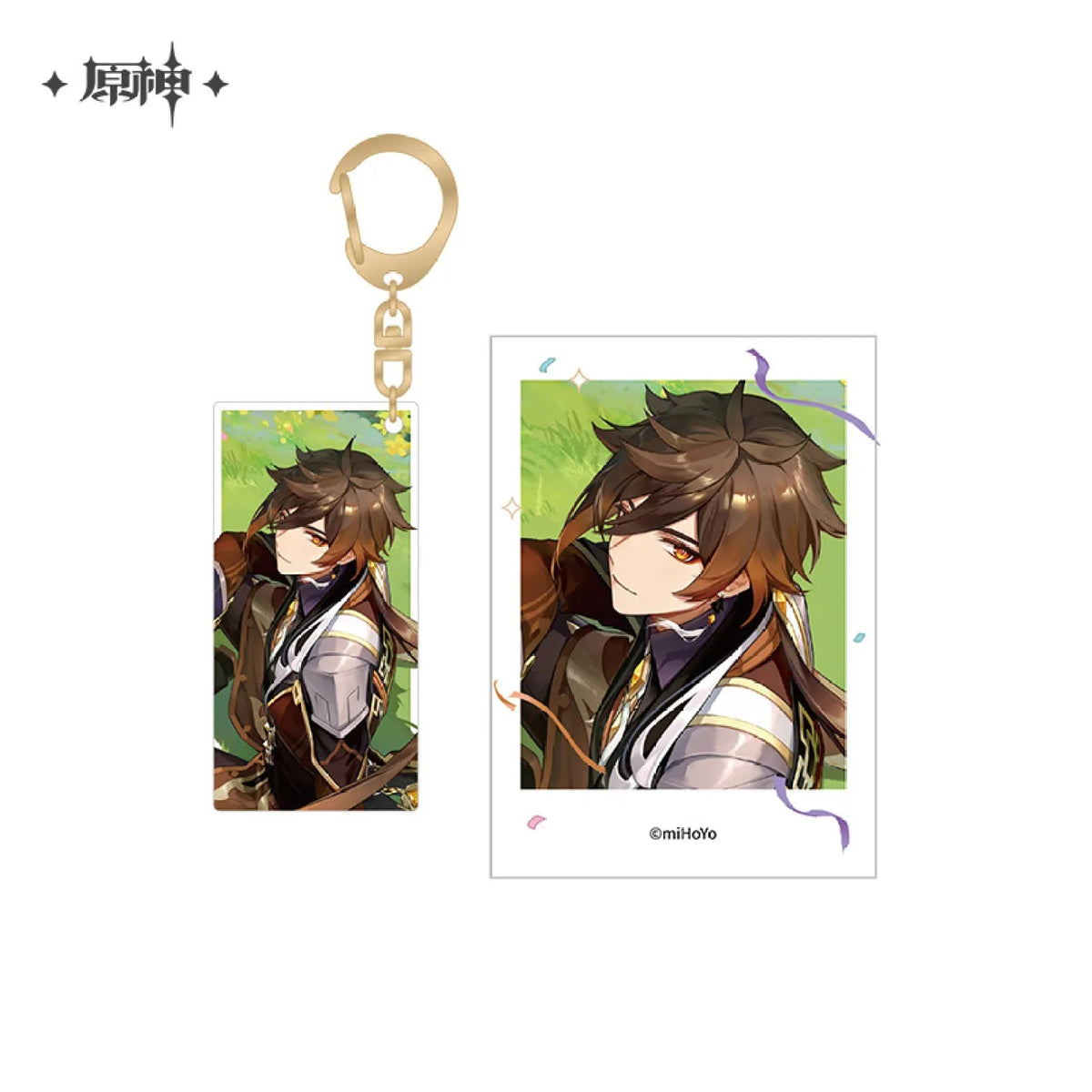 miHoYo Genshin Impact FES2023 Polaroid & Acrylic Keychain Set (2nd Anniversary)-Raiden Shogun-miHoYo-Ace Cards & Collectibles