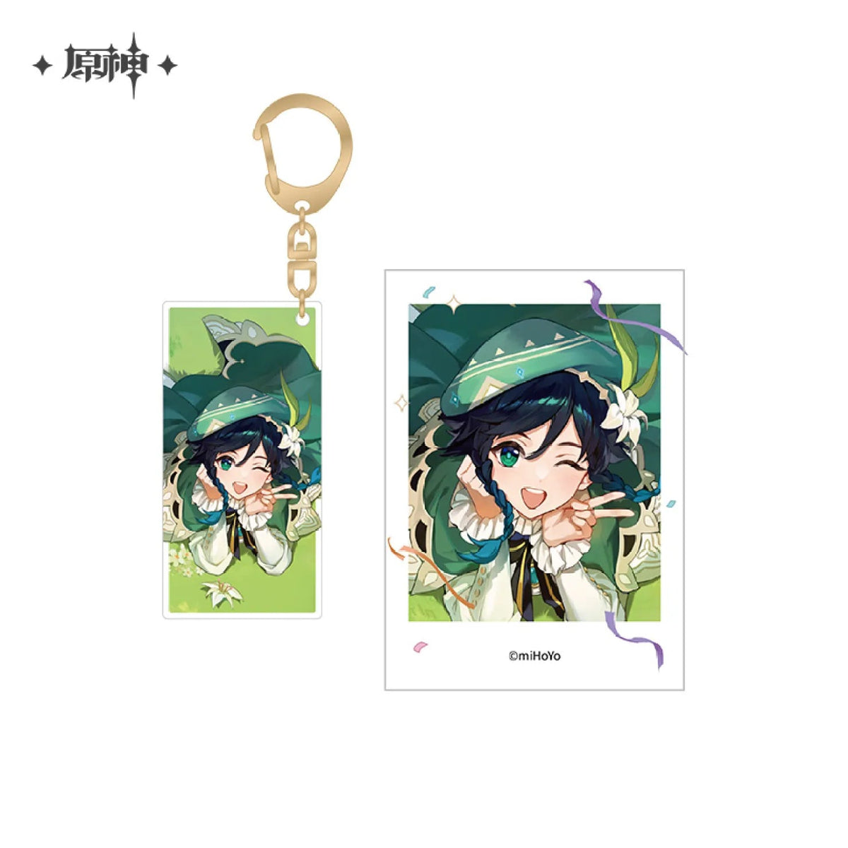 miHoYo Genshin Impact FES2023 Polaroid & Acrylic Keychain Set (2nd Anniversary)-Raiden Shogun-miHoYo-Ace Cards & Collectibles