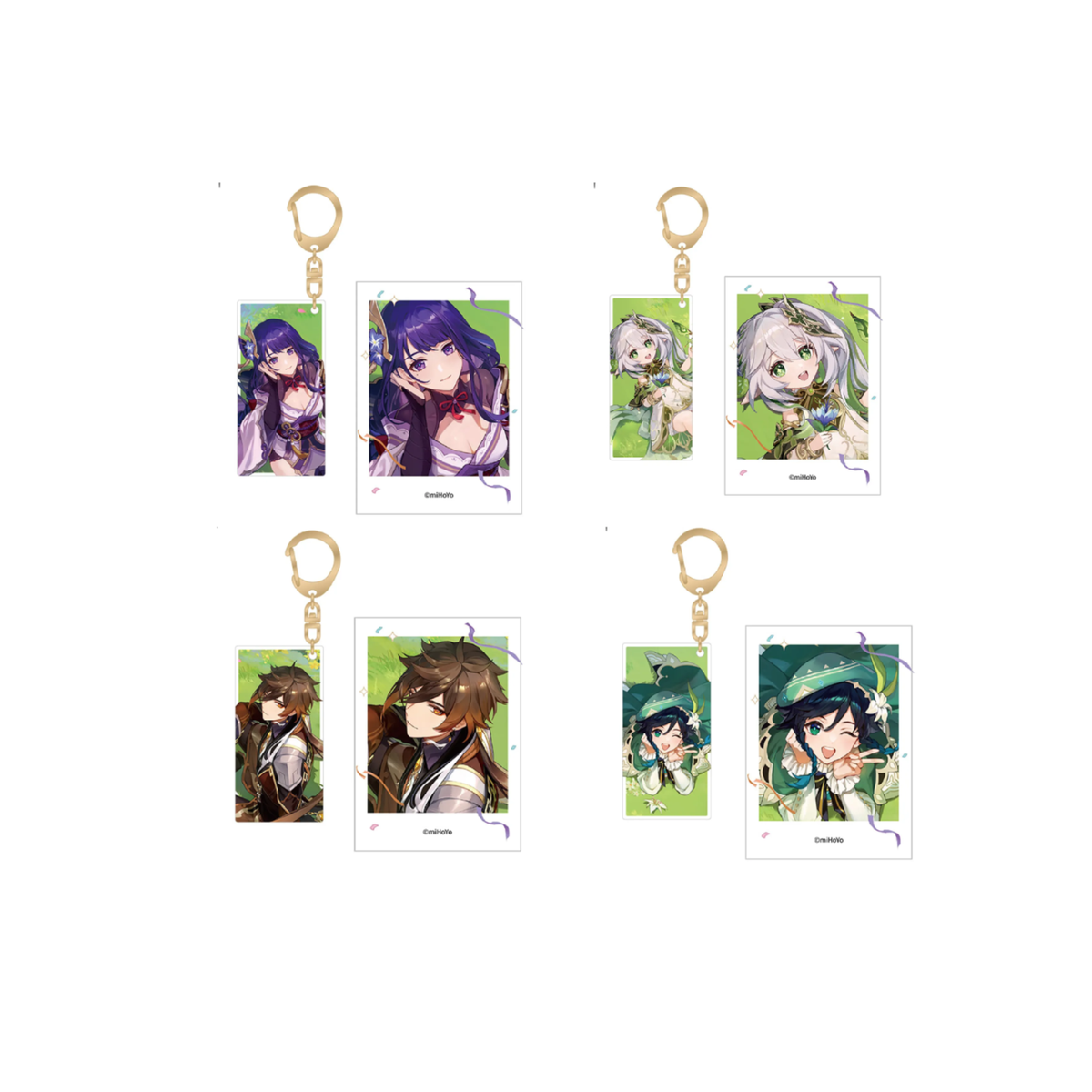 miHoYo Genshin Impact FES2023 Polaroid & Acrylic Keychain Set (2nd Anniversary)-Raiden Shogun-miHoYo-Ace Cards & Collectibles