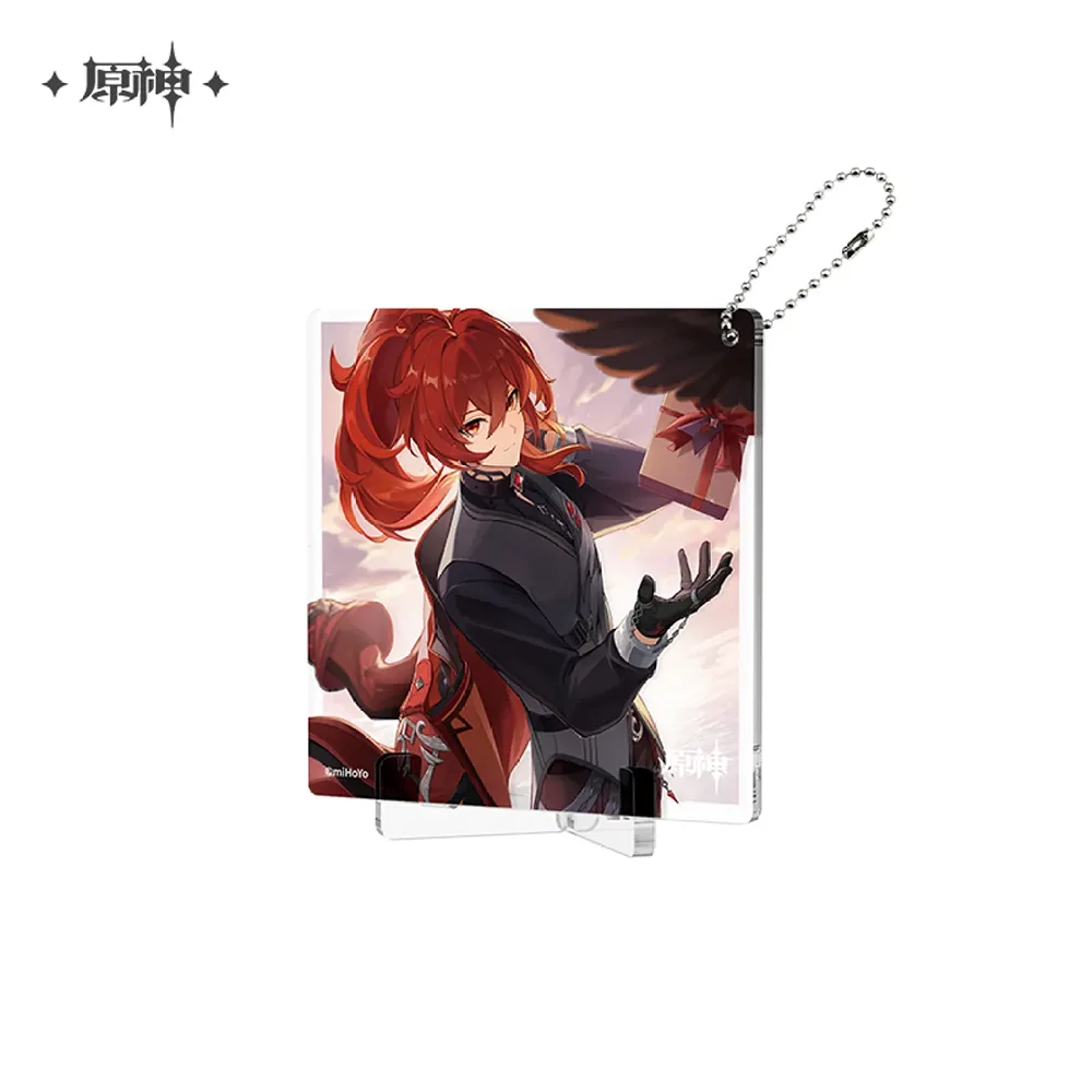 miHoYo Genshin Impact FES2023 Series Character Birthday Art Acrylic Coaster-Diluc-miHoYo-Ace Cards &amp; Collectibles