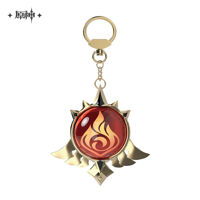 miHoYo Genshin Impact FES2023 Vision Keychain-Mondstadt Pyro-miHoYo-Ace Cards &amp; Collectibles