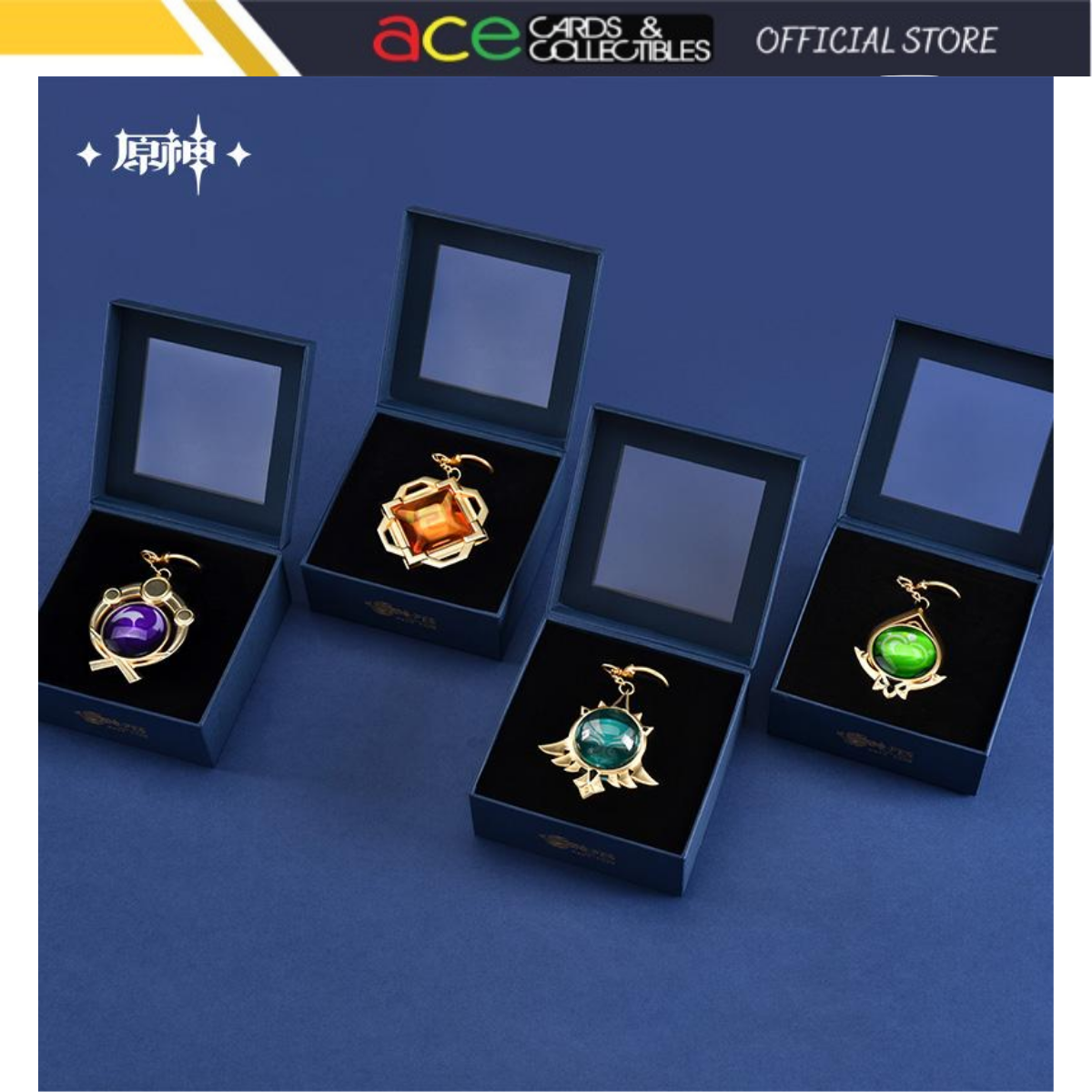 miHoYo Genshin Impact FES2023 Vision Keychain-Mondstadt Pyro-miHoYo-Ace Cards & Collectibles