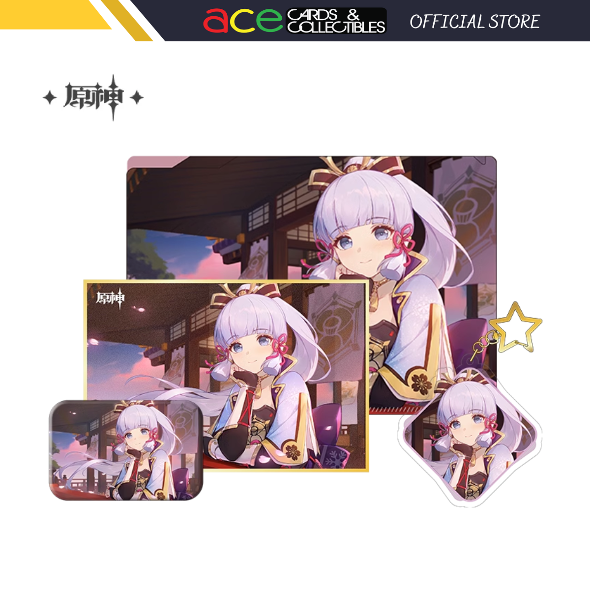 miHoYo Genshin Impact Firefly ACG Carnival 2023 Event Merchandise: Kamisato Ayaka-Acrylic Shikishi-miHoYo-Ace Cards &amp; Collectibles