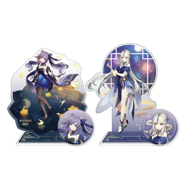 miHoYo Genshin Impact “Fleeting Colors in Flight” Collection: Badge & Acrylic Stand-Ningguang Orchid's Evening Gown - Acrylic Stand-miHoYo-Ace Cards & Collectibles