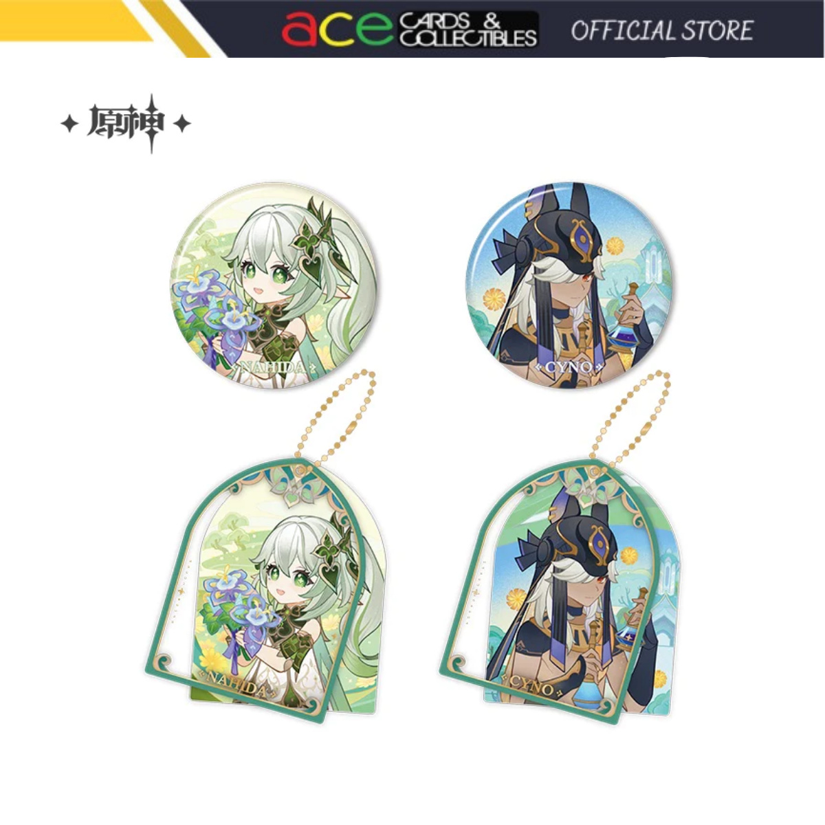 miHoYo Genshin Impact Glittering Elixirs Theme Badge/Acrylic Charms-Nahida-BADGE-miHoYo-Ace Cards & Collectibles