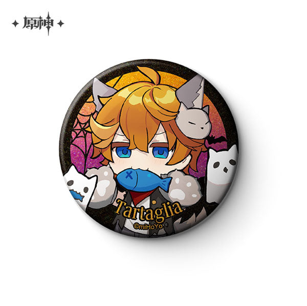 miHoYo Genshin Impact Halloween Themed Chibi Character Badge-Diluc-miHoYo-Ace Cards & Collectibles