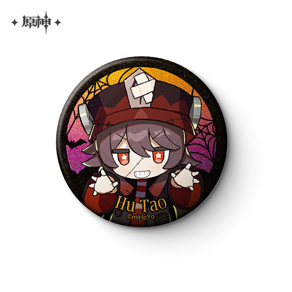 miHoYo Genshin Impact Halloween Themed Chibi Character Badge-Hutao-miHoYo-Ace Cards &amp; Collectibles