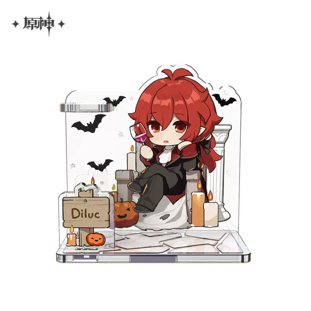 miHoYo Genshin Impact Halloween Themed Chibi Character Pen Holder-Diluc-miHoYo-Ace Cards &amp; Collectibles