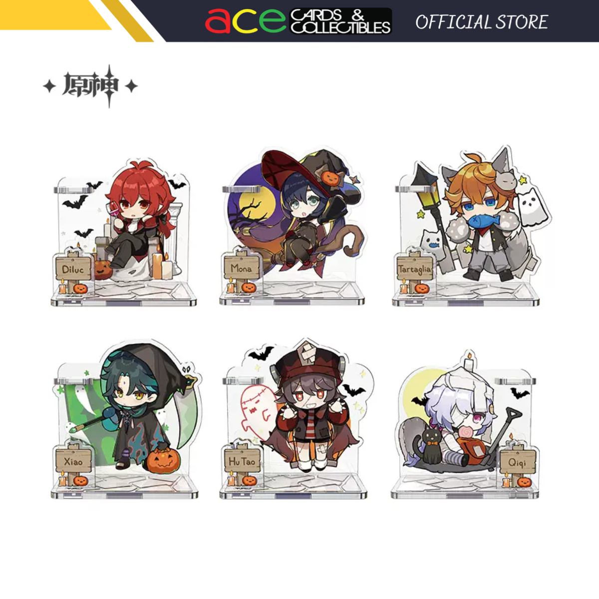 miHoYo Genshin Impact Halloween Themed Chibi Character Pen Holder-Diluc-miHoYo-Ace Cards & Collectibles