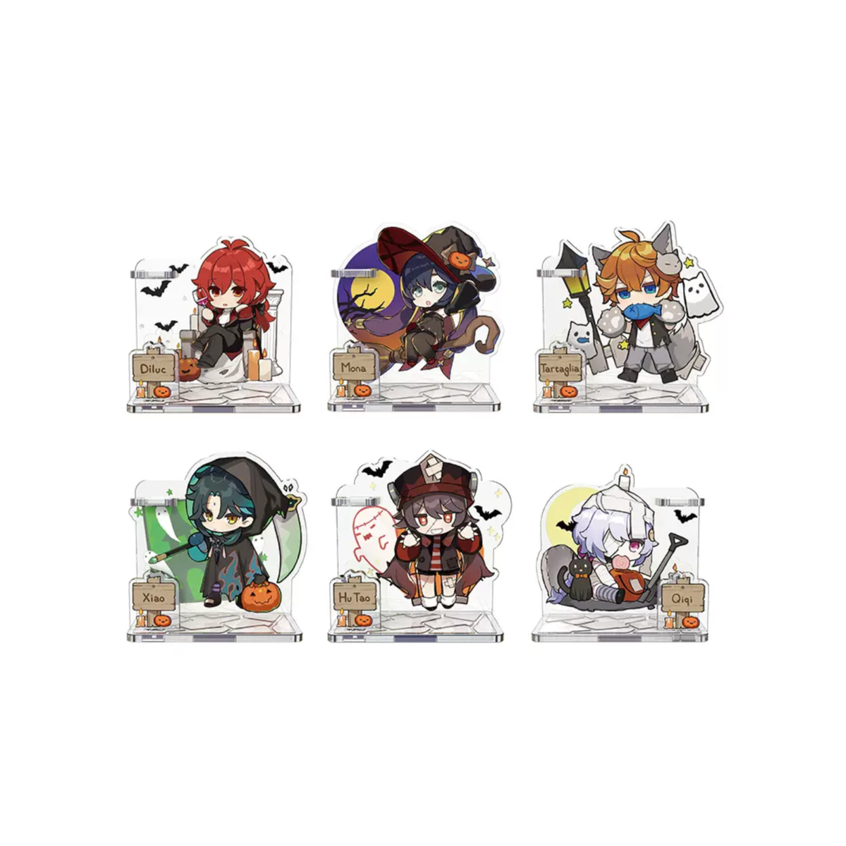 miHoYo Genshin Impact Halloween Themed Chibi Character Pen Holder-Diluc-miHoYo-Ace Cards & Collectibles