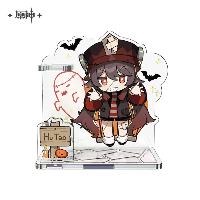 miHoYo Genshin Impact Halloween Themed Chibi Character Pen Holder-Hutao-miHoYo-Ace Cards &amp; Collectibles