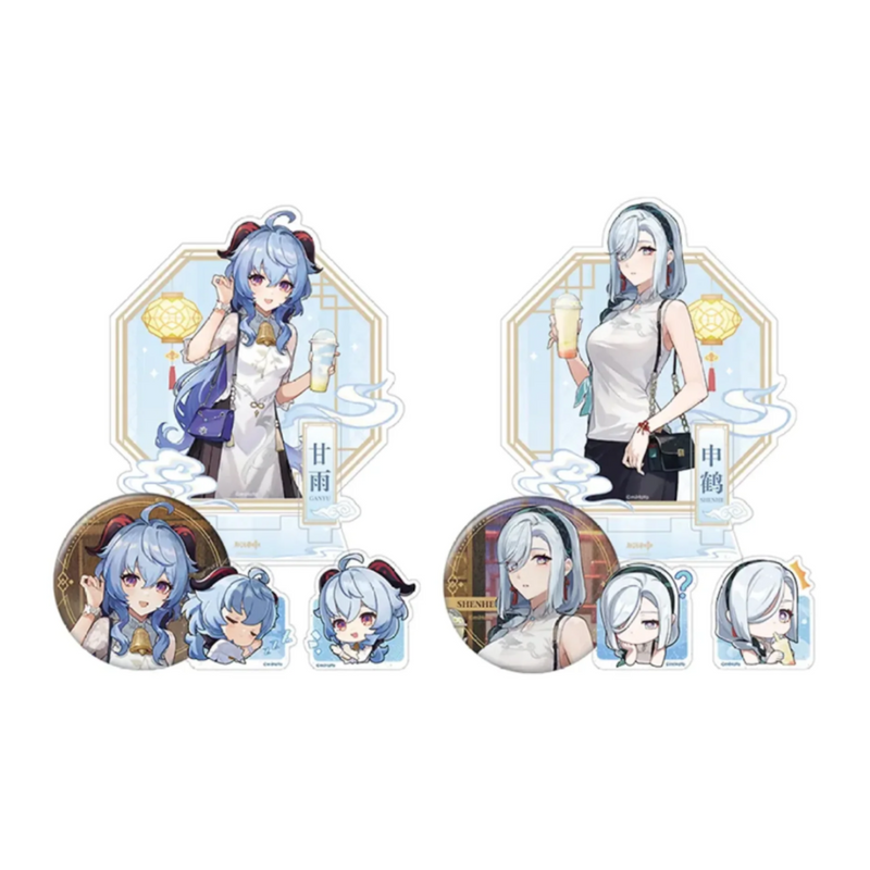 miHoYo Genshin Impact HeyTea Themed Ganyu/Shenhe Merch-Shenhe-B-miHoYo-Ace Cards & Collectibles