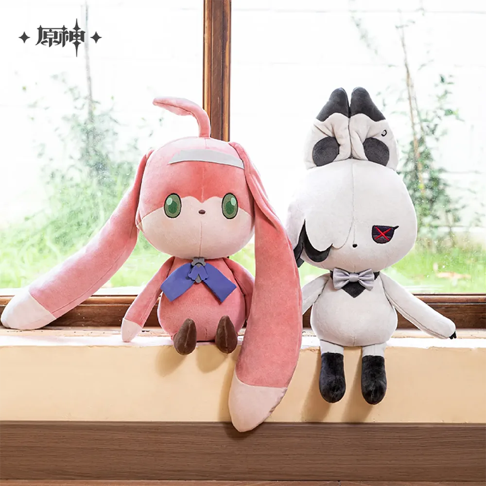 miHoYo Genshin Impact House of the Hearth Rabbit Arlecchino & Clervie Plushie / Keychain-Peruere (Plush)-miHoYo-Ace Cards & Collectibles