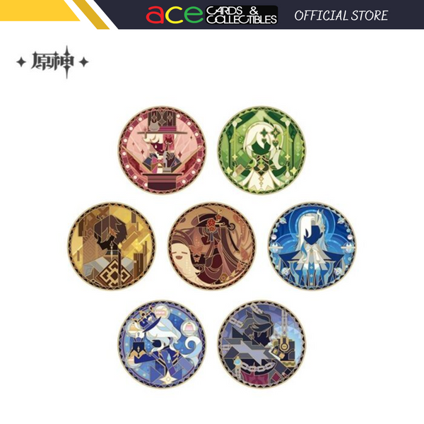 miHoYo Genshin Impact Iridescence Invitation Series Rotatable Metal Badge-Hutao-miHoYo-Ace Cards & Collectibles