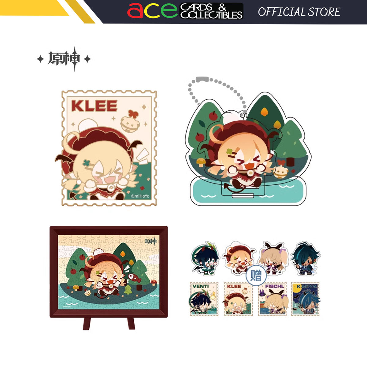 miHoYo Genshin Impact Party Time Series &quot;Klee&quot;-Acrylic Keychain-miHoYo-Ace Cards &amp; Collectibles