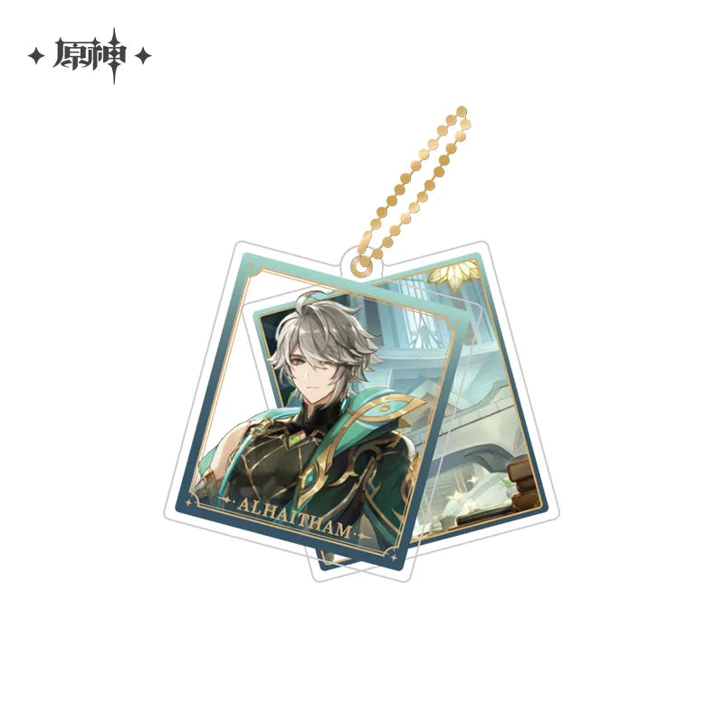 miHoYo Genshin Impact Slide Acrylic Keychain Series-Alhaitham-miHoYo-Ace Cards &amp; Collectibles