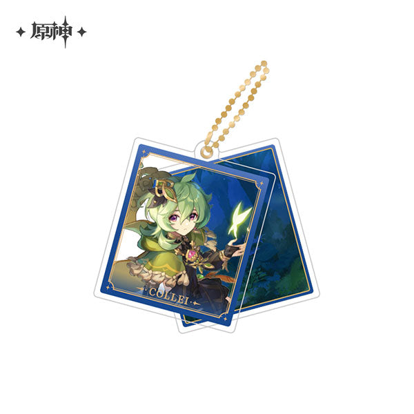 miHoYo Genshin Impact Slide Acrylic Keychain Series-Collei-miHoYo-Ace Cards &amp; Collectibles